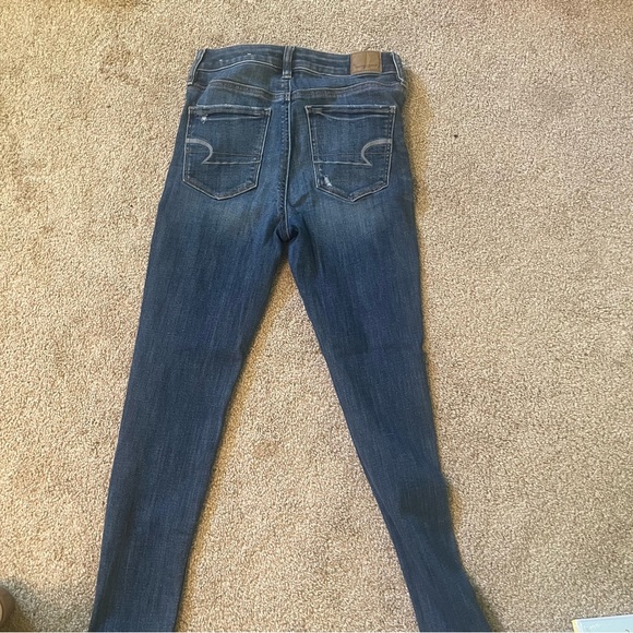 Women's Denim Jeans Size 4 Skinny American Eagle Super Stretch - Picture 2 of 12